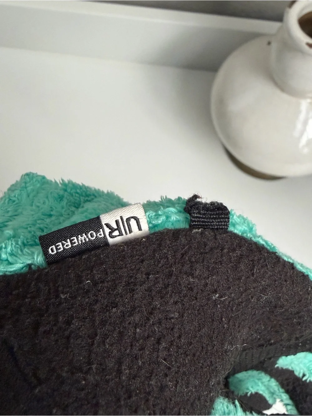 The North Face Teal and Gray Fleece Gloves UR Powered Girls Small